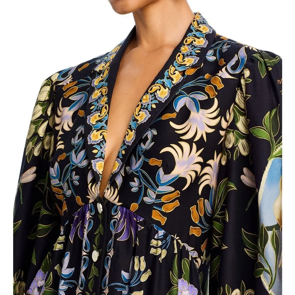 NWOT Farm Rio Winter Garden Mini Dress Winter Garden Cream Women XXS(MSRP$260) - Picture 5 of 14